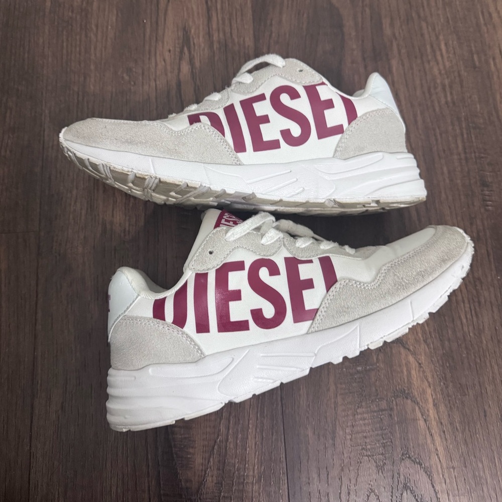 DIESEL White/Red COMFY Running Shoes
